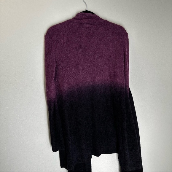 Barefoot Dreams Cozy Chic Calypso Wrap Cardigan Ombre Black Purple Size S/M - Picture 11 of 11